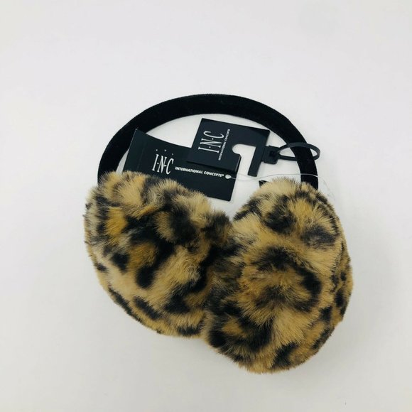INC Animal Print Faux-Fur Velvet Band Earmuff - Picture 3 of 5